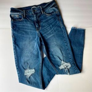 Old Navy Rockstar Jeans Size 4 Womens Distressed Super Skinny High Rise